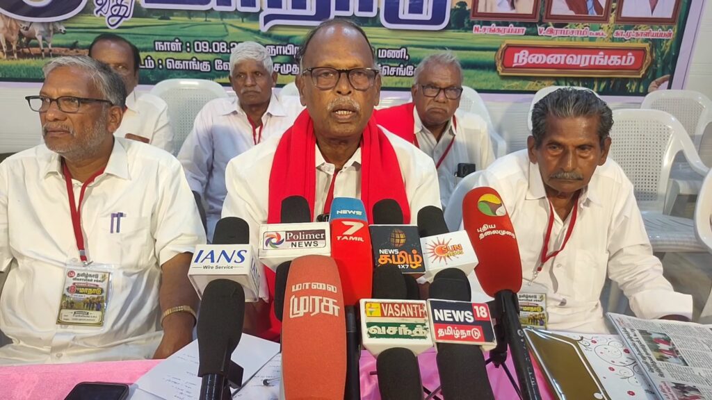 காவிரி–திருமணிமுத்தாறு திட்டத்தை நிறைவேற்றுங்கள்; திருச்செங்கோடு விவசாயிகள் கோரிக்கை.