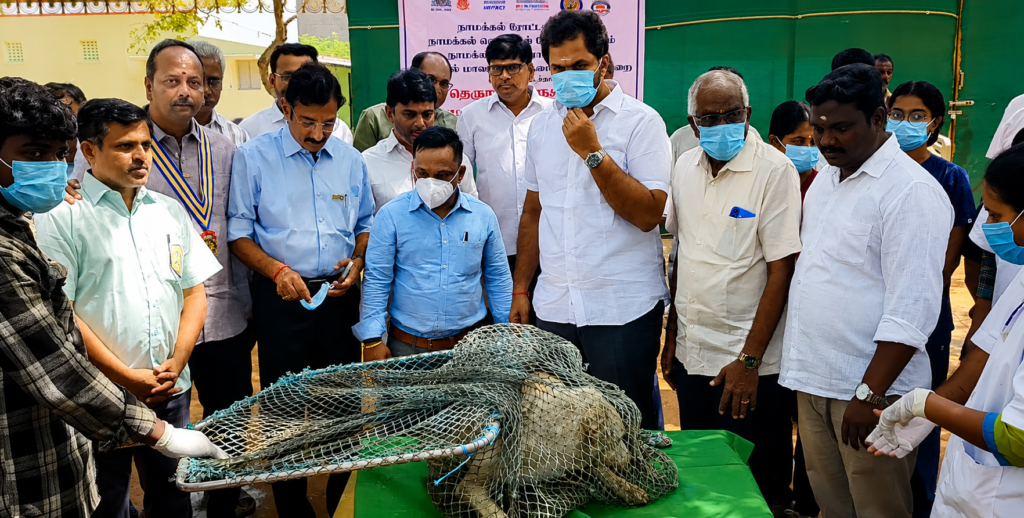 நாமக்கல் மாநகராட்சியில் தெருநாய்களுக்கு வெறிநாய் தடுப்பூசி முகாம்.